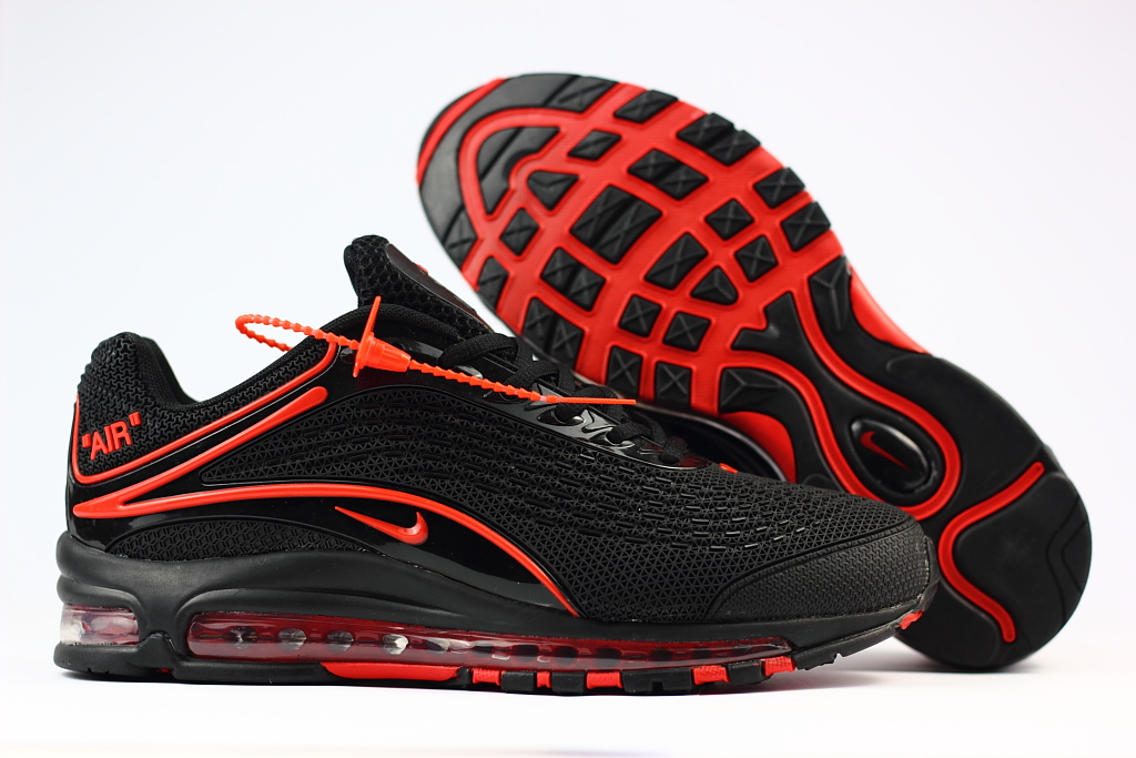 Nike Air Max Deluxe OG 1999 Black Red Shoes - Click Image to Close